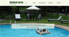 Desktop Screenshot of hemlockacrescampground.com